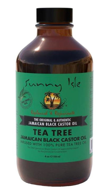 SUNNY ISLE Jamaican Black Castor Oil with Tea Tree (4oz), Sareya Beauty Supply store In calgary Alberta